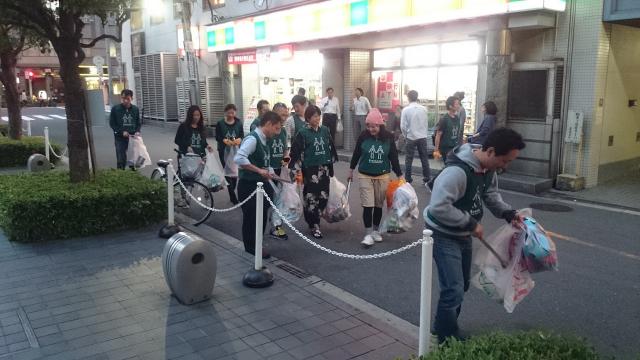 北新地チーム10月2回目(第4土曜)、大阪マラソン前日、定例おそうじ行いました！画像
