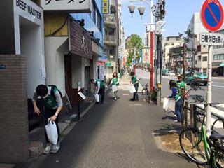 5月の西早稲田お掃除画像