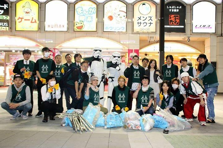 ５月1日歌舞伎町お掃除画像