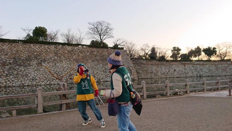 姫路城おしろのおそうじ会に参加バード画像