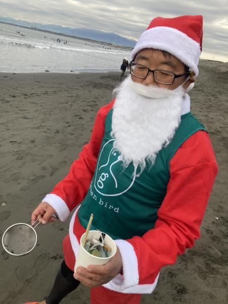 江の島ビーチクリーン！Merry Christmas画像