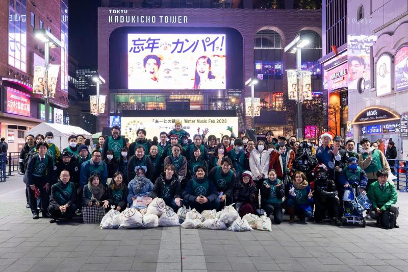 12月19日歌舞伎町お掃除画像