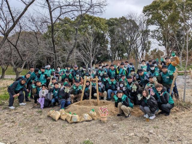 mineo green project in 大阪城公園