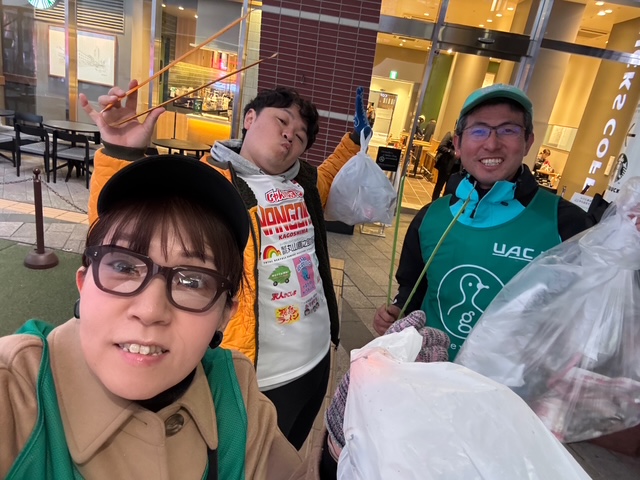 2月朝活中央駅ゴミ拾い！