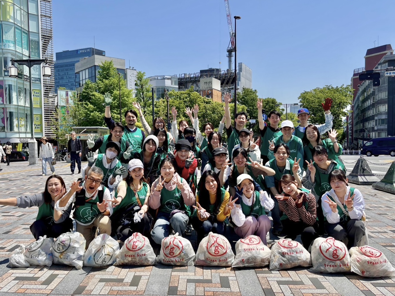 東京農大の皆さん&初のゴミ量計測を実施！&軍手を紹介！