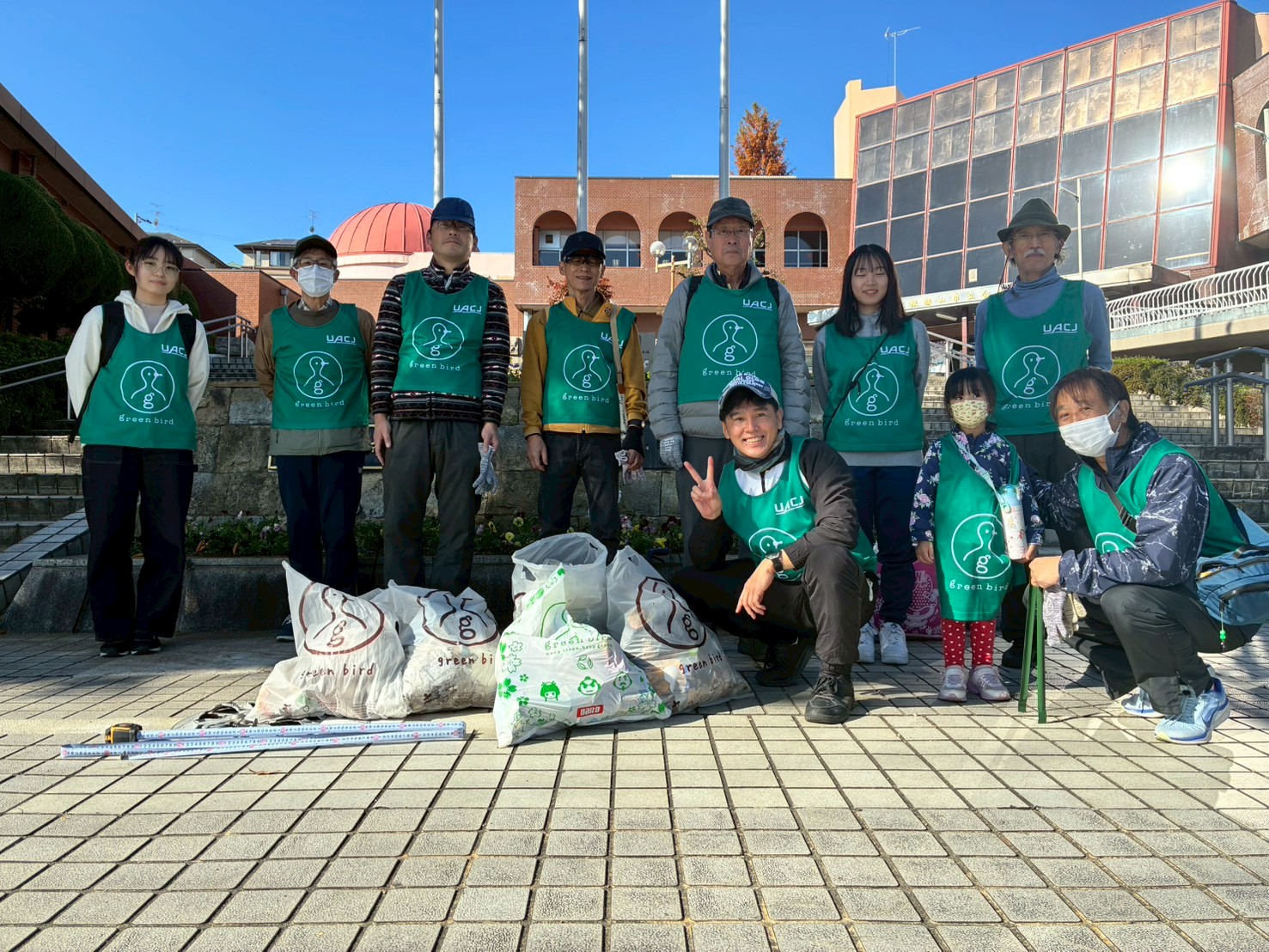 11月30日（日）公民館前おそうじ