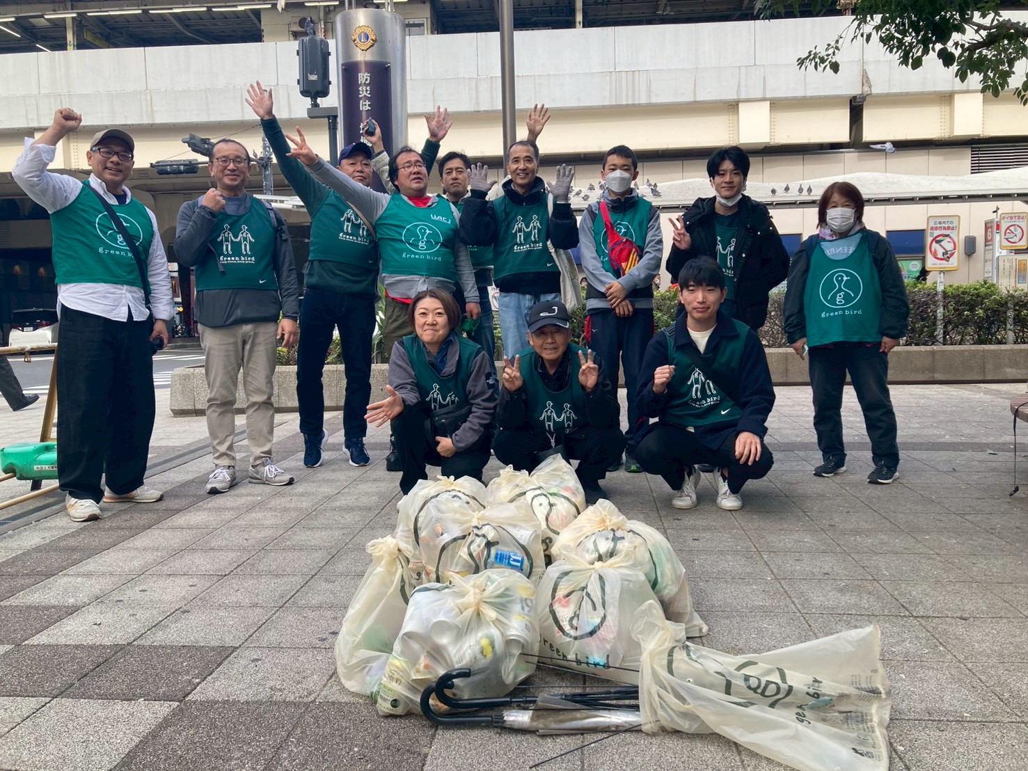 11/16朝の高円寺おそうじ🍂