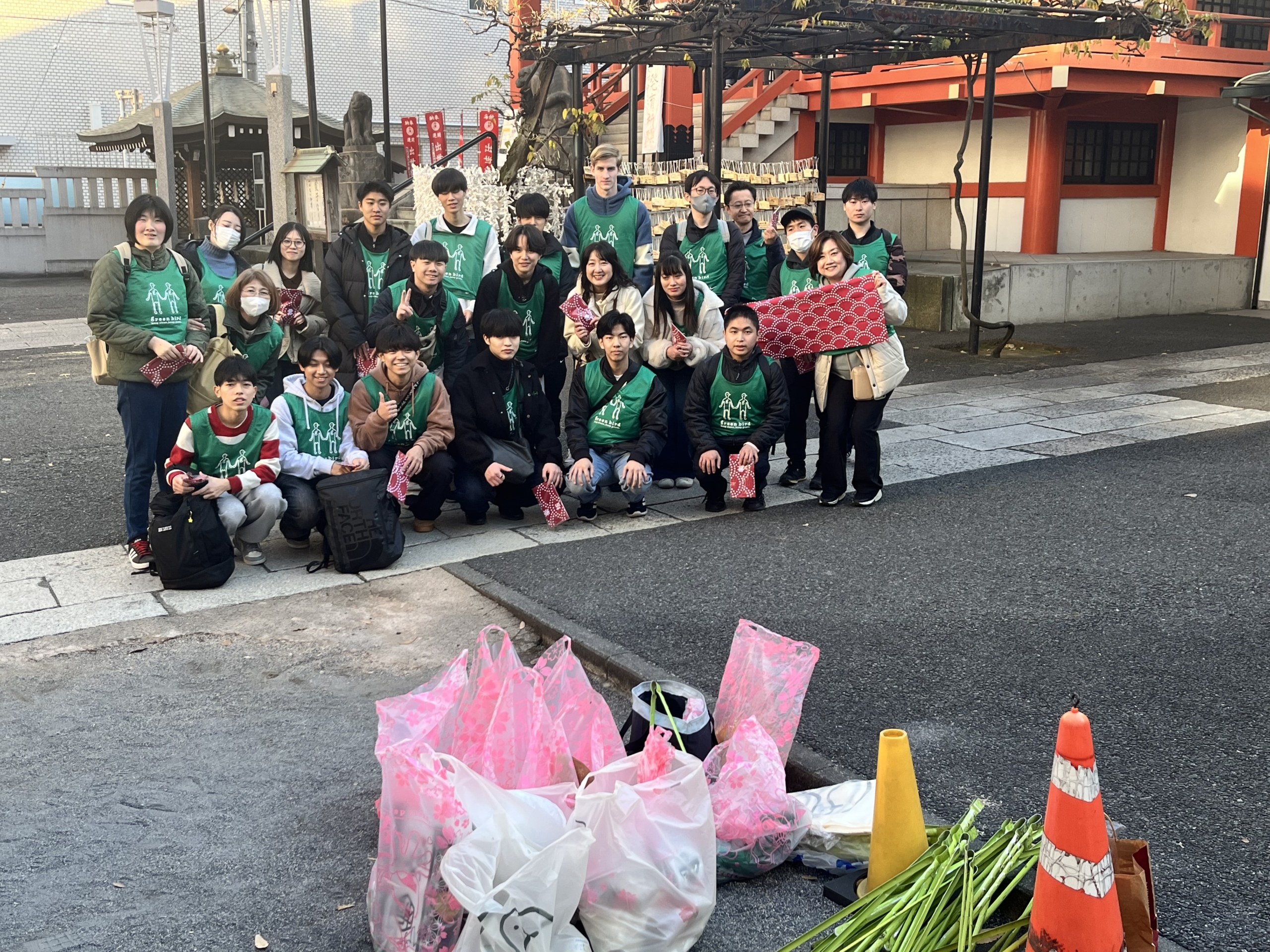 12月の神楽坂お掃除