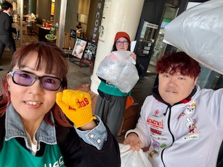 12月1日中央駅朝活ゴミ拾い