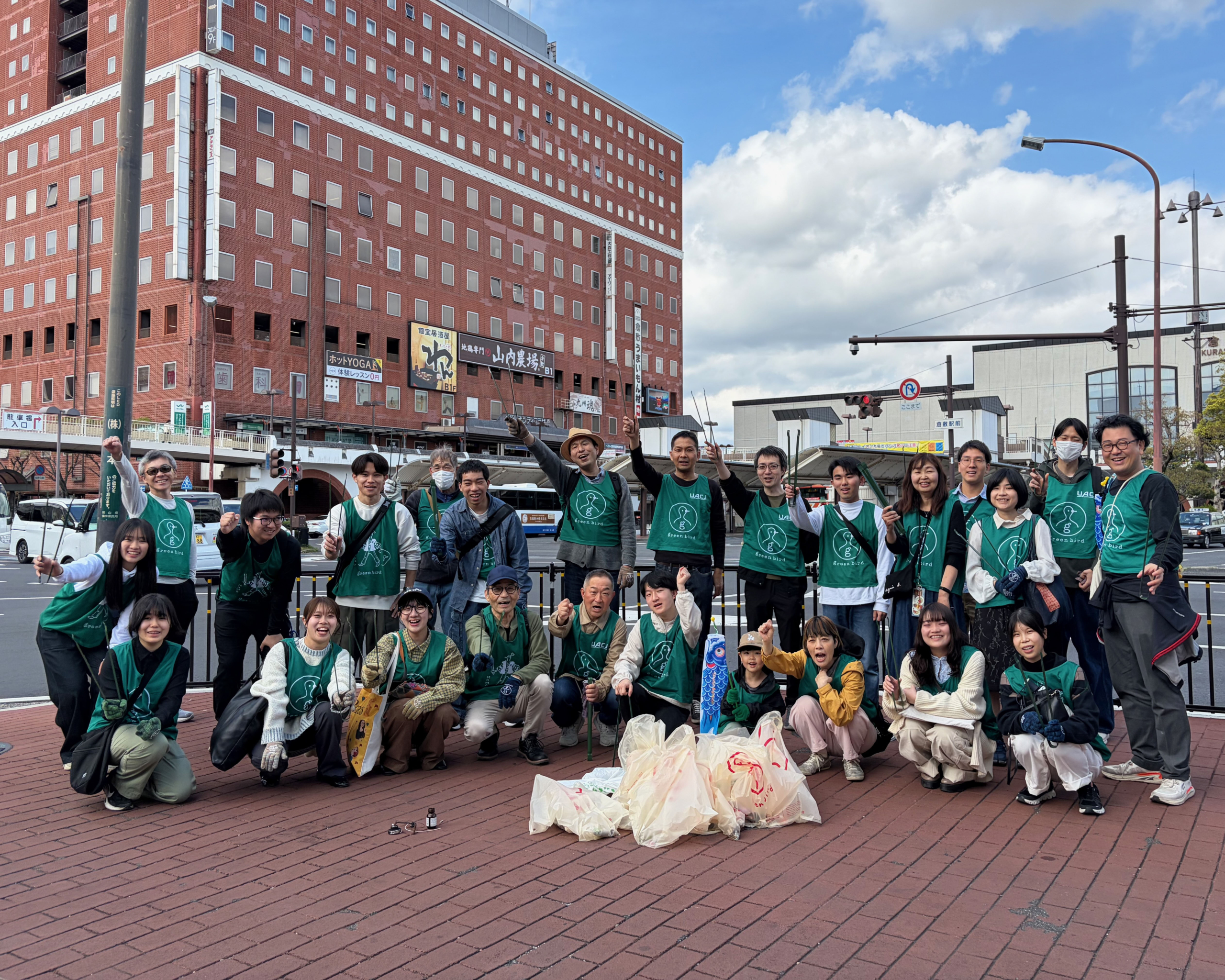 【春の訪れを感じながら】第573回倉敷駅前おそうじ！
