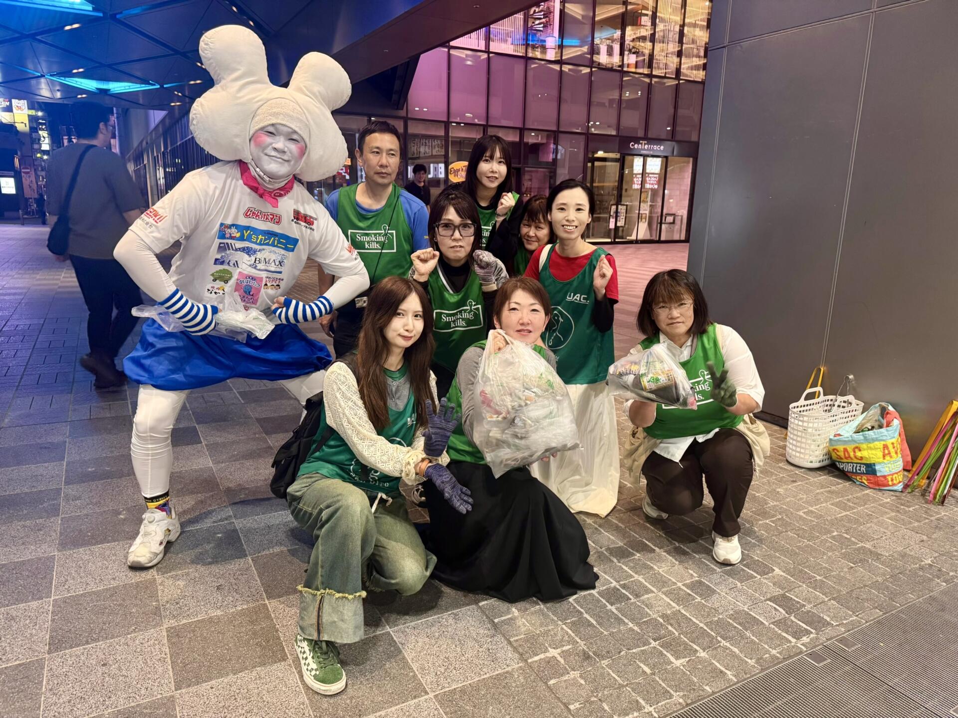5月22日天文館夜ゴミ拾い20:00〜