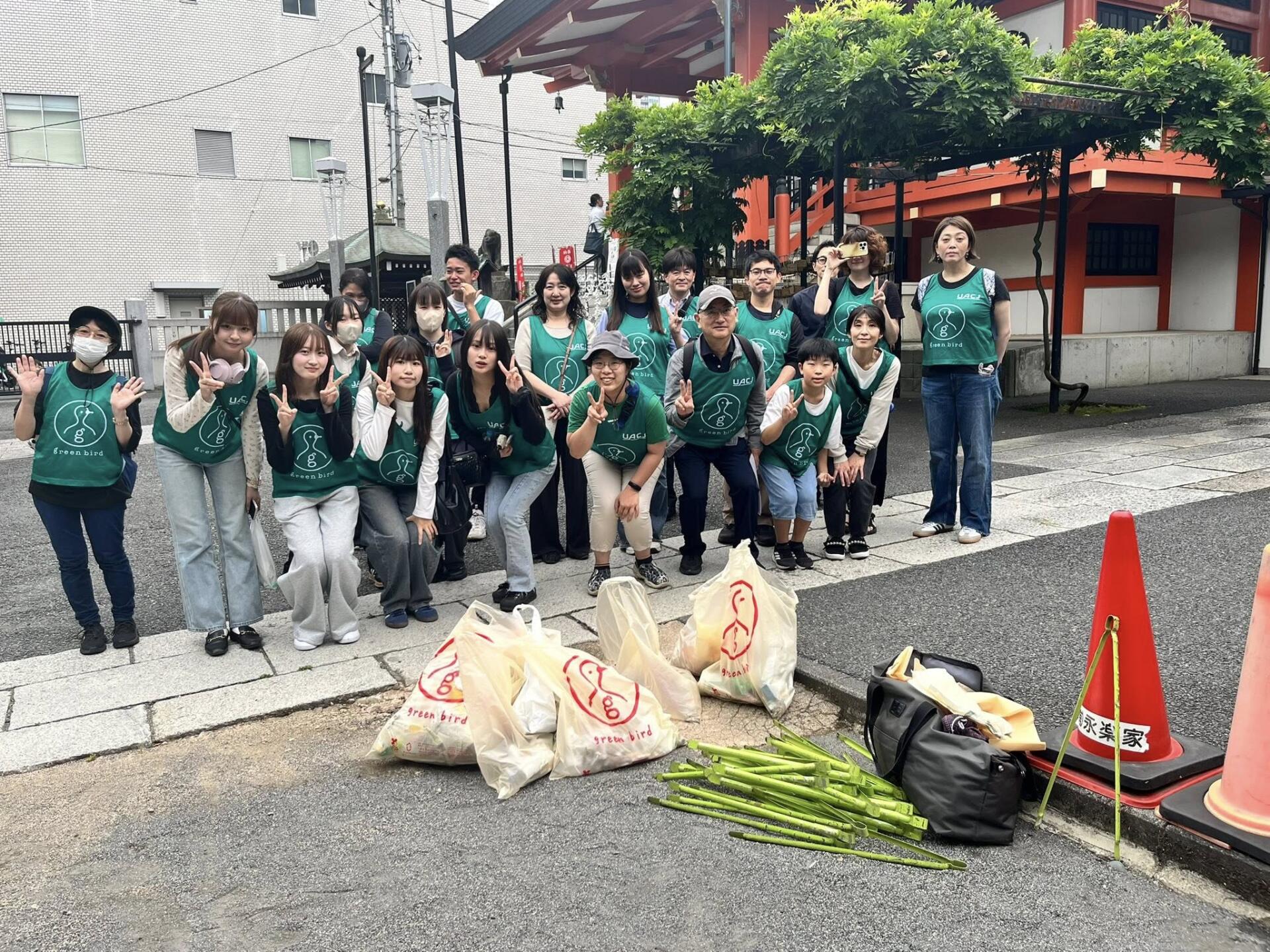 6月の神楽坂お掃除