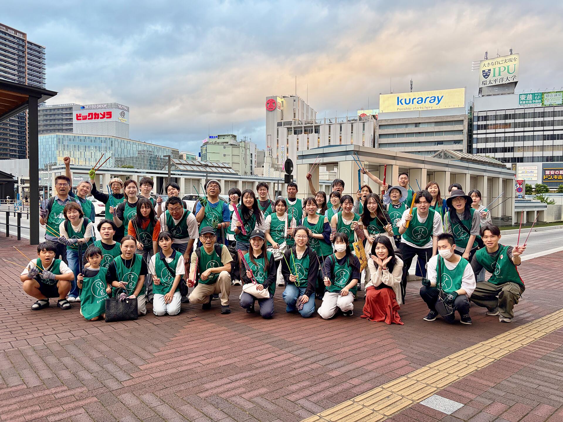 【風がつないだ日曜日のゴミ拾い🍃】第578回岡山駅前おそうじ！
